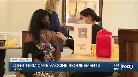 Some long-term care facilities in Florida to begin mandating vaccines for staff