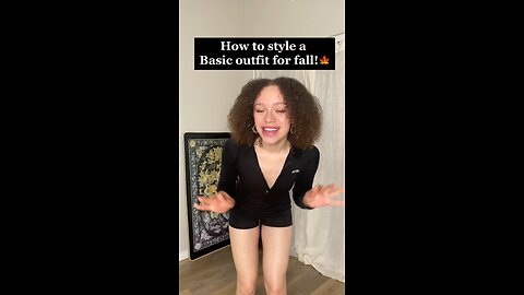 How to style a simple outfit for fall!🍁 #2023falloutfits #easyfalloutfit #basicfalloutfit