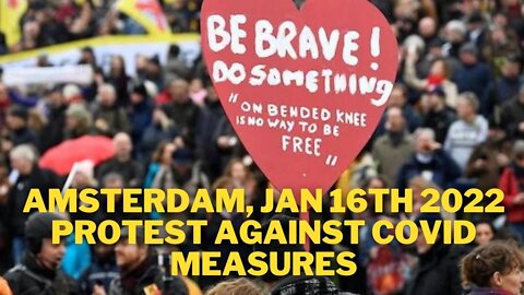 Anti covid measures protest in Amsterdam ( January 16th )