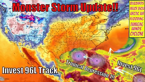 Monster Storm Update! TD7, Invest 96L Track & Impacts! - The WeatherMan Plus