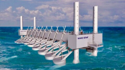 Ocean Power Plant Generates Energy From Waves - Unlimited Cheap Clean Electricity