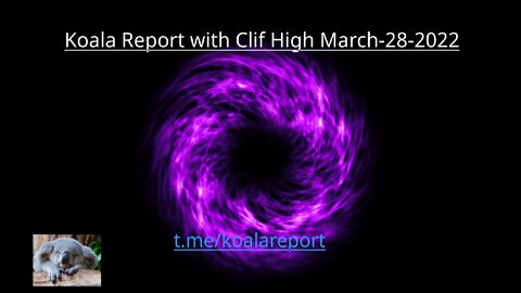 Koala Report March 28th Clif High Update