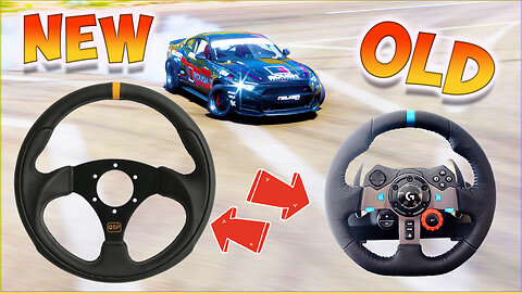 NEW Steering wheel vs OLD g29 wheel + gameplay DRIFT #bad8 #sub2bad8
