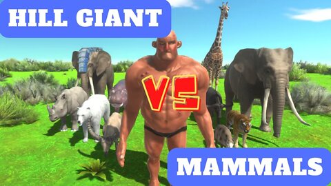 Hill Giant vs Modern Mammals Units - Animal Revolt Battle Simulator