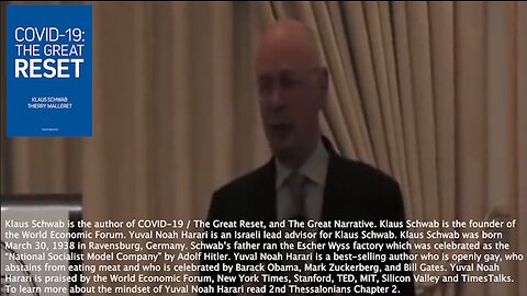 The Great Reset | "We Put An Emphasis On Public Private Partnerships Which We Accompany. We Have Under the Leadership of CISCO and Many Other Companies, Practically All the BIG Names." - Klaus Schwab