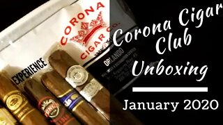 Corona Cigar of the Month Club Unboxing January 2020 | Not Sponsored