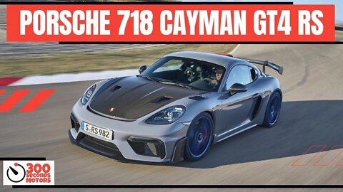 Racing fun: The new PORSCHE 718 CAYMAN GT4 RS