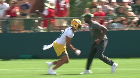 Packers training camp day 2: Rodgers has a new target