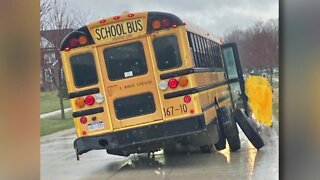 Wheels come off local middle school bus while kids are inside