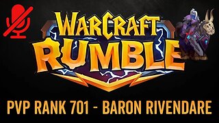 WarCraft Rumble - No Commentary Gameplay - Baron Rivendare - PVP Rank 701