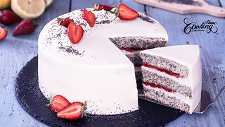 Strawberry Poppy Seed Layer Cake - Easy Recipe for an Irresistible Cake