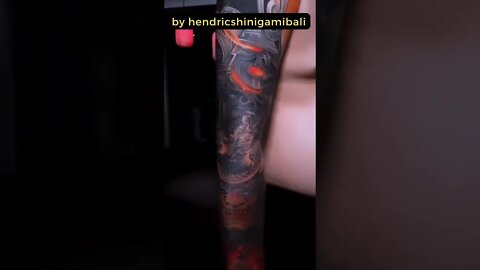 Stunning work by hendricshinigamibali #shorts #tattoos #inked #youtubeshorts