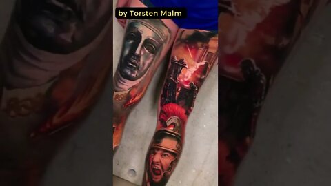 Stunning Work By Torsten Malm #shorts #tattoos #inked #youtubeshorts