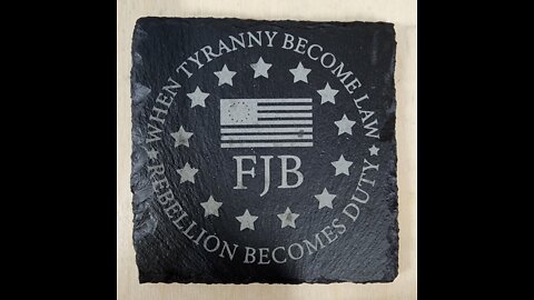 For Our American Friends We Did A #FJB Coaster on Slate