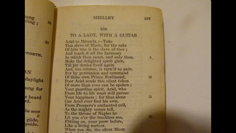 To A Lady With A Guitar - P. B. Shelley