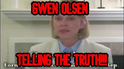 Gwen Olsen - Ex-Big Pharma Representative Telling The Truth!!!