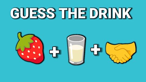 Guess The Food By Emoji quiz/Guess The Drink By Emoji quiz