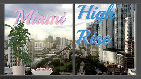 Miami High Rise Heavy Rain |Luxury Window View