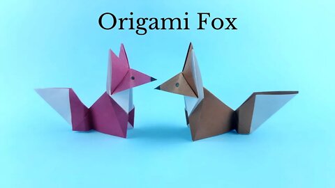 Origami Paper Fox Tutorial - DIY Easy Papercrafts