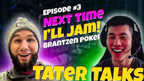 Poker Vlogger BRANTZEN check raises the turn! // Tater Talks Episode #3