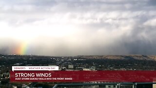 Timelapse: Cold front blows down off foothills; high winds expected into Wednesday afternoon