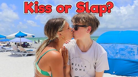 FREE HUGS, SLAPS, or KISSES: CRAZY CHALLENGE in Public!