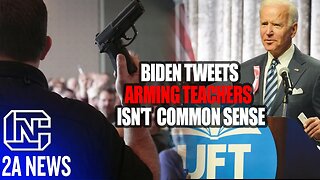 Joe Biden Tweets Arming Teachers Isn't Common Sense