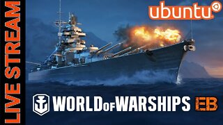 World of Warships LIVE #15 (CHABS) Clan on Ubuntu Linux LIVE