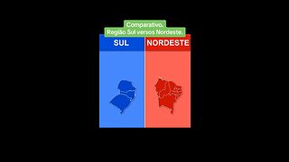 Comparação Sul x Nordeste