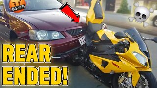 HIT FROM BEHIND! - Best Motorcycle Road Rage, Crashes, Close Calls of 2022 [Ep.21]