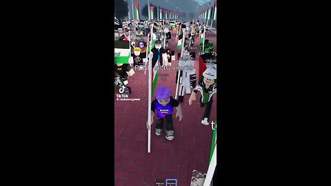 KIDS ON ROBLOX GAME MARCH IN SUPPORT FOR PALESTINE