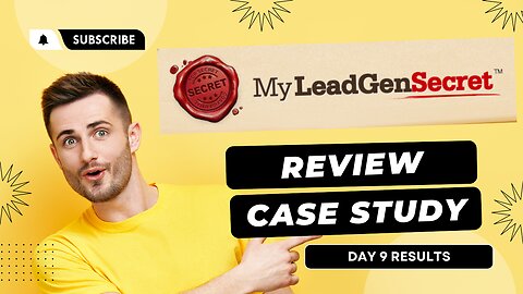 My Lead Gen Secret Review | Case Study - Day 9