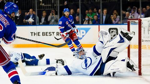 Chytil scores twice, Rangers rout Lightning 6-2 in Game 1