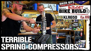 KLR650 New Rear Spring & Fork Springs! - Budget Bike Build - Ep.9