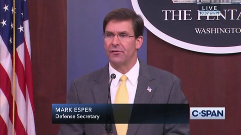LIVE Defense Secretary Esper And Joint Chiefs Of Staff Chair Dunford News Conference