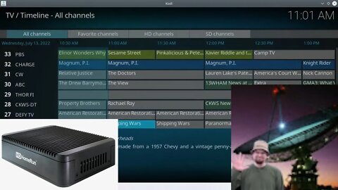 HdHomeRun with Kodi TV Guide