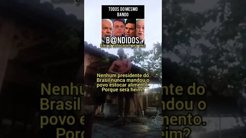 Porque Bolsonaro manda o povo ESTOCAR ALIMENTO! GRÃOS!