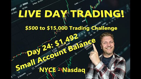 LIVE DAY TRADING | $500 Small Account Challenge Day 24 ($1,492) | S&P 500, NASDAQ, NYSE |