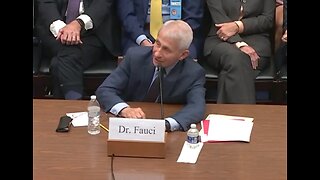 Fauci Testifies Before The House Select SubCommittee on The CoronaVirus Plandemic