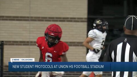 New student protocols at Union HS football stadium