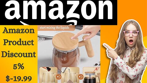 Amazon Self Stirring Coffee Mug, Glass Electric High Speed Mixing Cup Product Link in Description