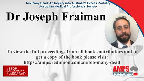 An Inquiry into Australia's Excess Mortality - Dr Fraiman