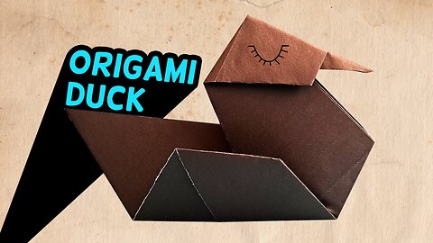 How to create simple origami duck so fast ?