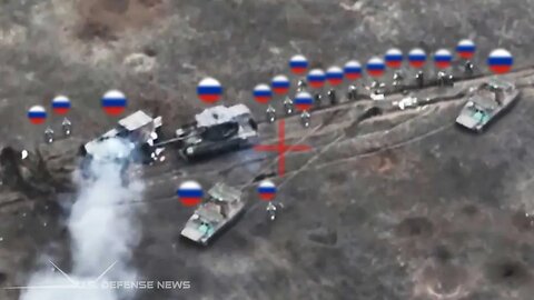 Horrifying Moments! How Ukrainian Forces Destroy Convoy of Russian Combat Vehicles in Donetsk Region