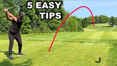 5 SIMPLE Golf Driving Tips TO Add 20 + ACCURATE Yards
