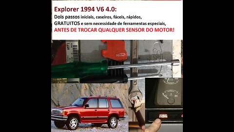 Ford Explorer 94 V6 Diagnósticos GRATUITOS caseiros antes de trocar QUALQUER sensor!