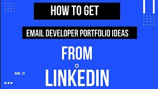 How To Get Email Developer Portfolio Ideas From Linkedin