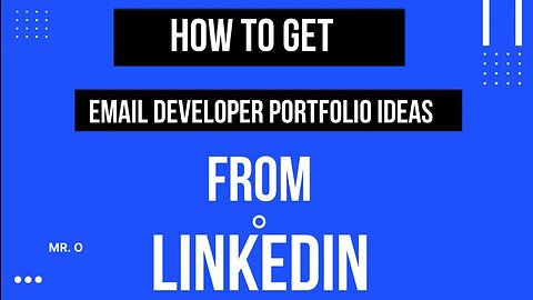 How To Get Email Developer Portfolio Ideas From Linkedin