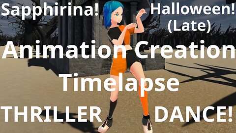 Anime Girl Thriller Dancing [Late for Halloween] [Animation Creation Timelapse] (Part 3) #mmd#dance