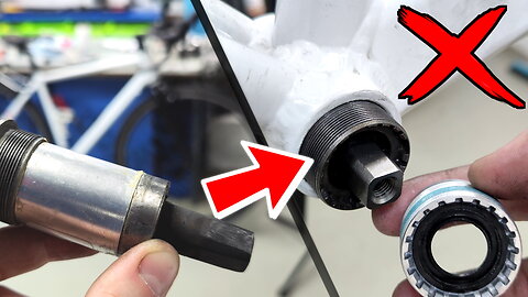 How to replace a bicycle bottom bracket. Shimano BB UN300 failure